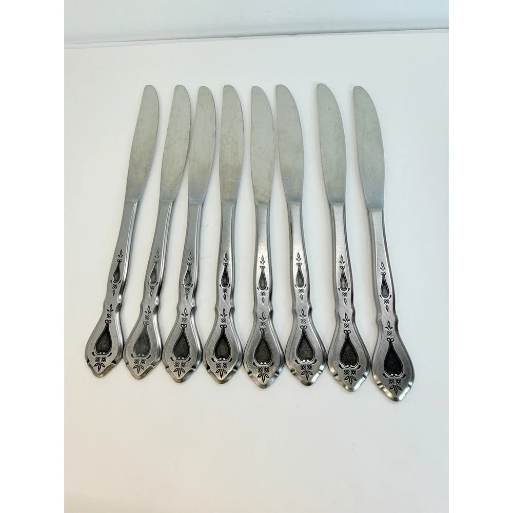 Stanley Roberts Autumn Ballad Stainless Dinner Knives Lot 8 Replacement Crafting